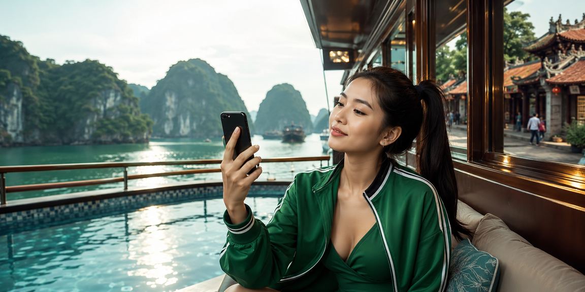Bối cảnh Hà Nội minh họa người dùng theo dõi bóng đá trực tuyến